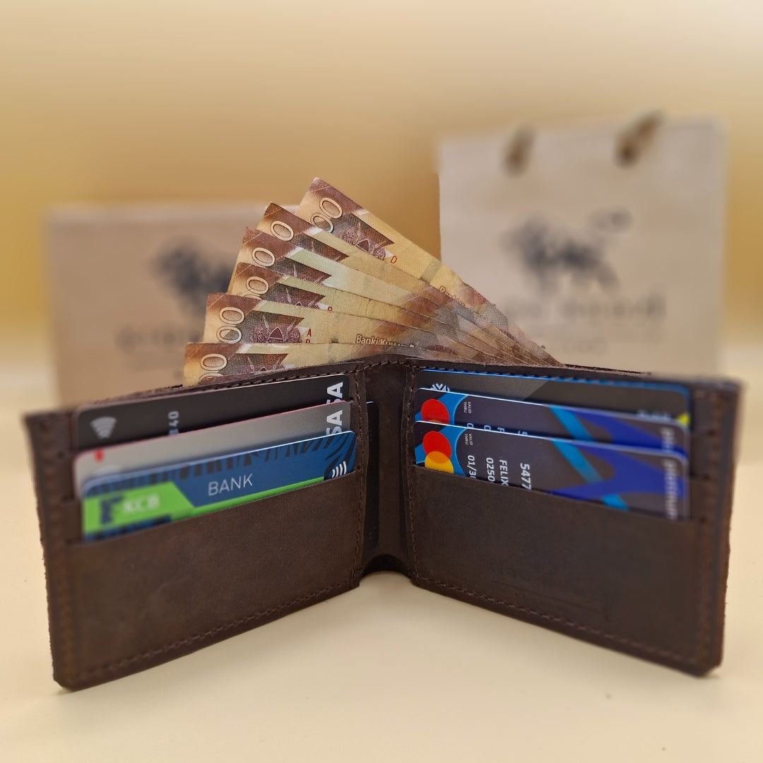 Kioo Ngozi Leather Bifold Wallets
