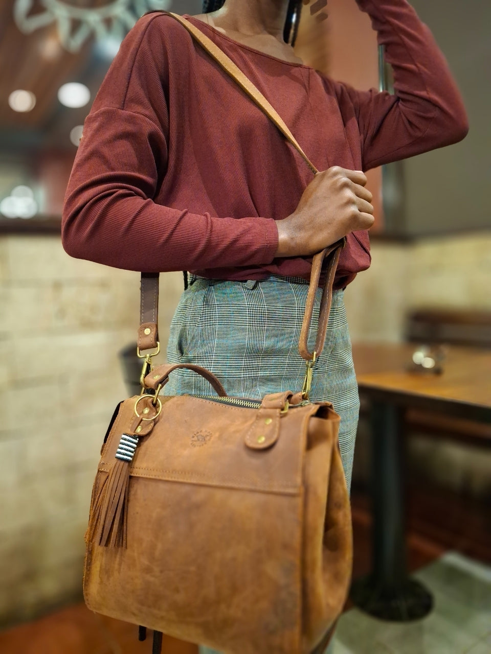 Malkia Triluxe 3-in-1 Leather Handbag π
