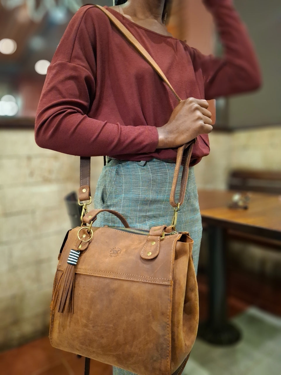 Malkia Triluxe 3-in-1 Leather Handbag π
