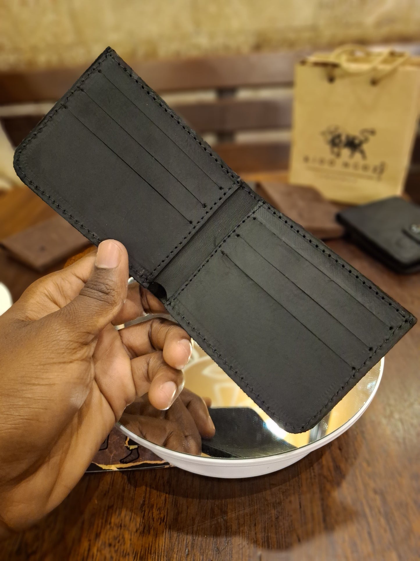 Kioo Ngozi Leather Bifold Wallets