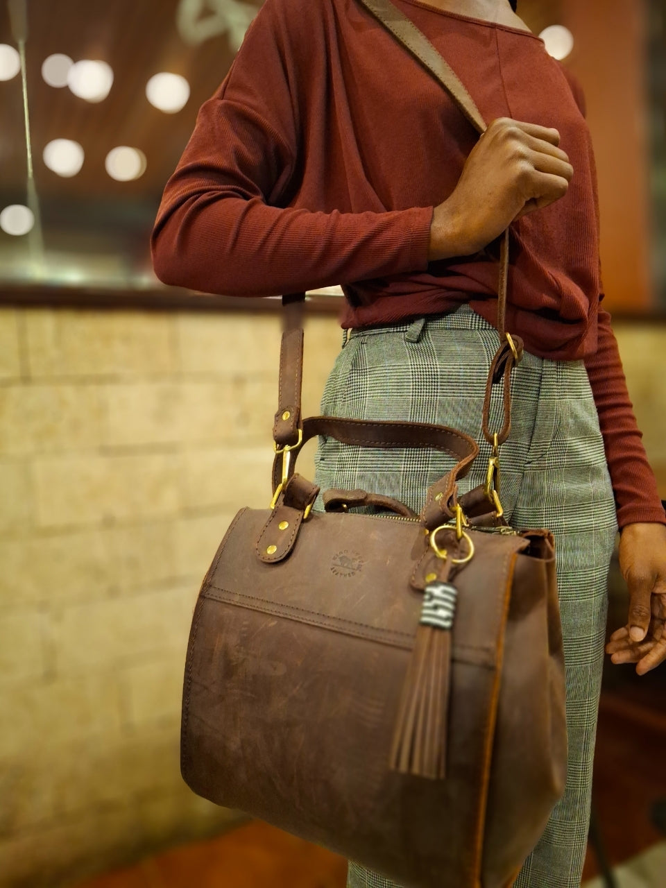 Malkia Triluxe 3-in-1 Leather Handbag π