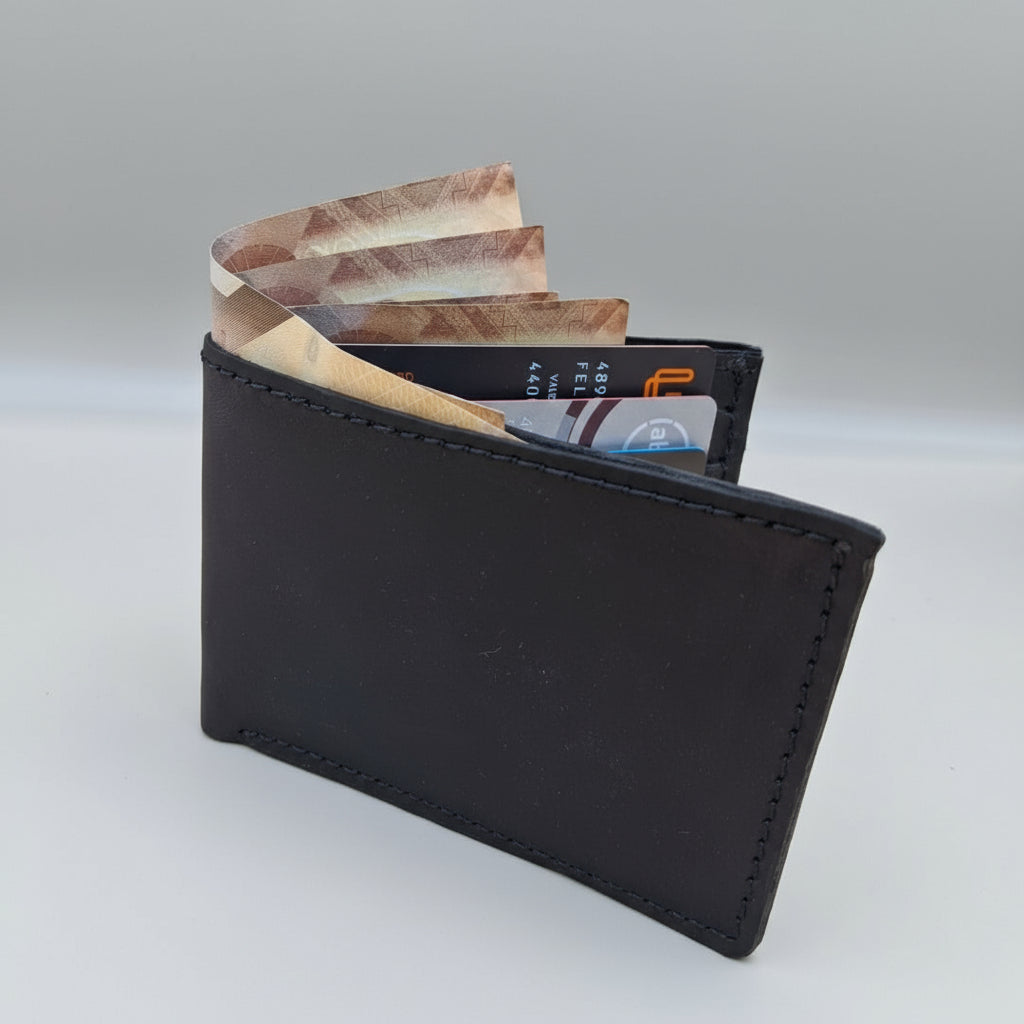 Kioo Ngozi Leather – The Kiongozi Classic Bifold Wallet (Full-Grain Leather Edition)