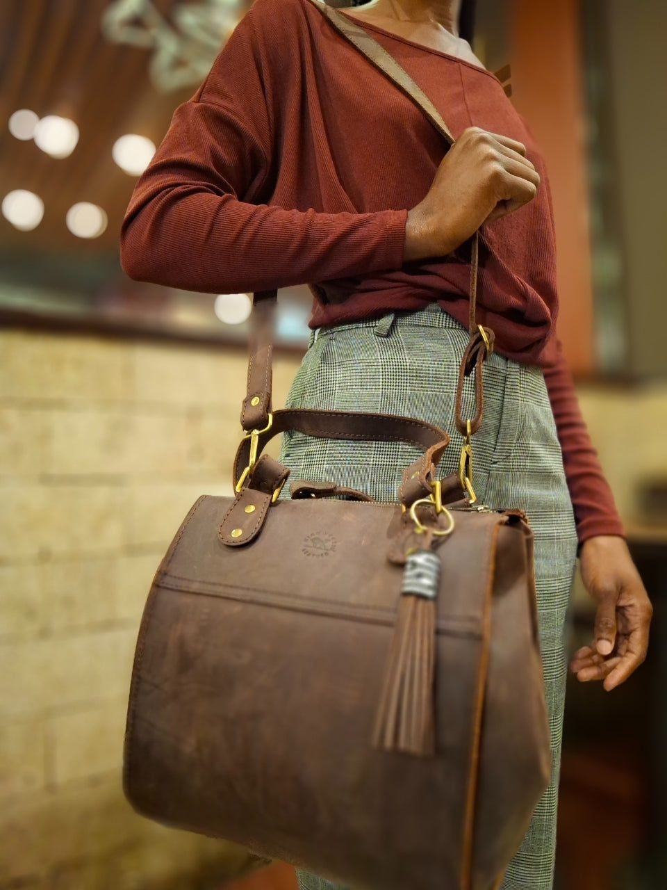 Malkia Triluxe 3-in-1 Leather Handbag π