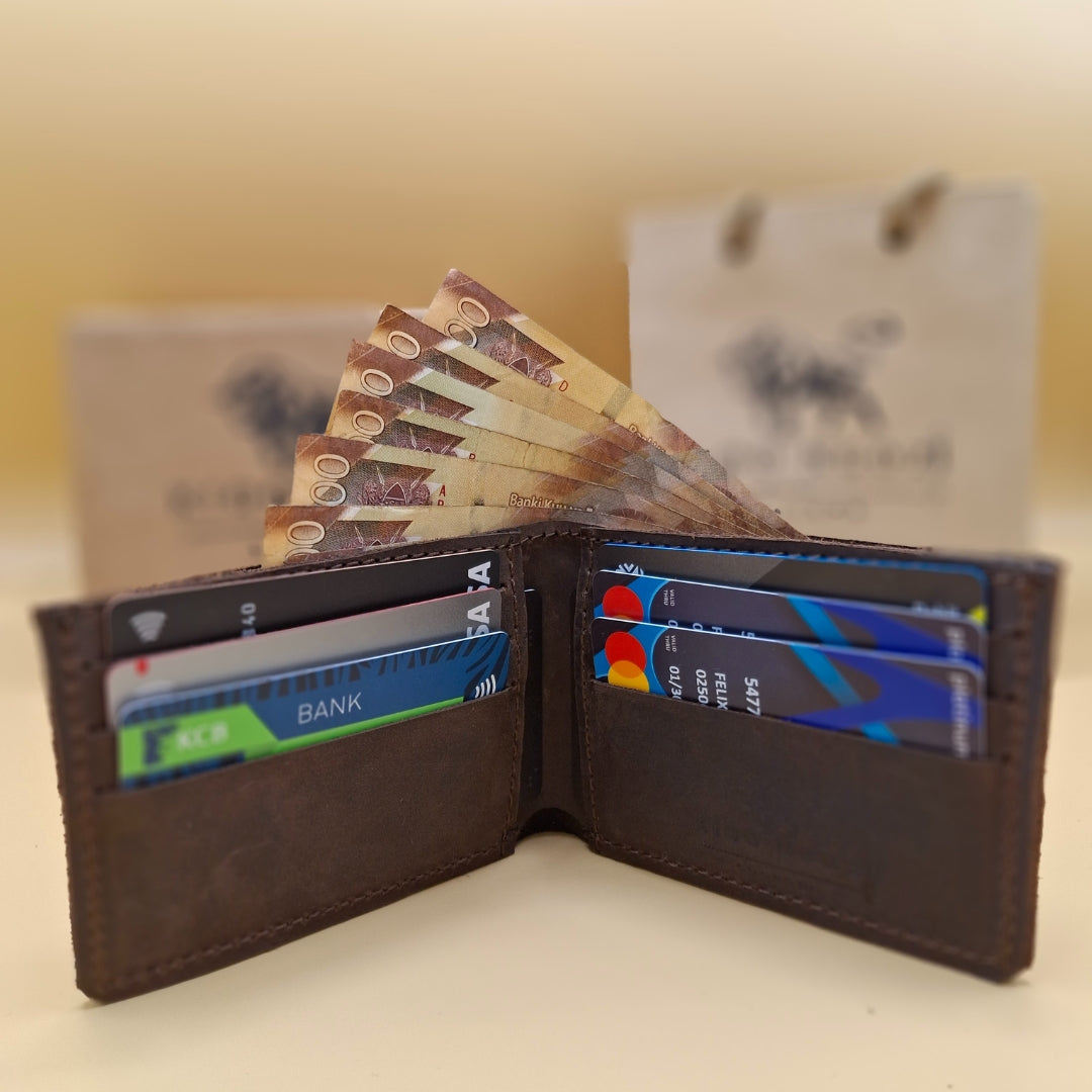 Kioo Ngozi Leather Bifold Wallets
