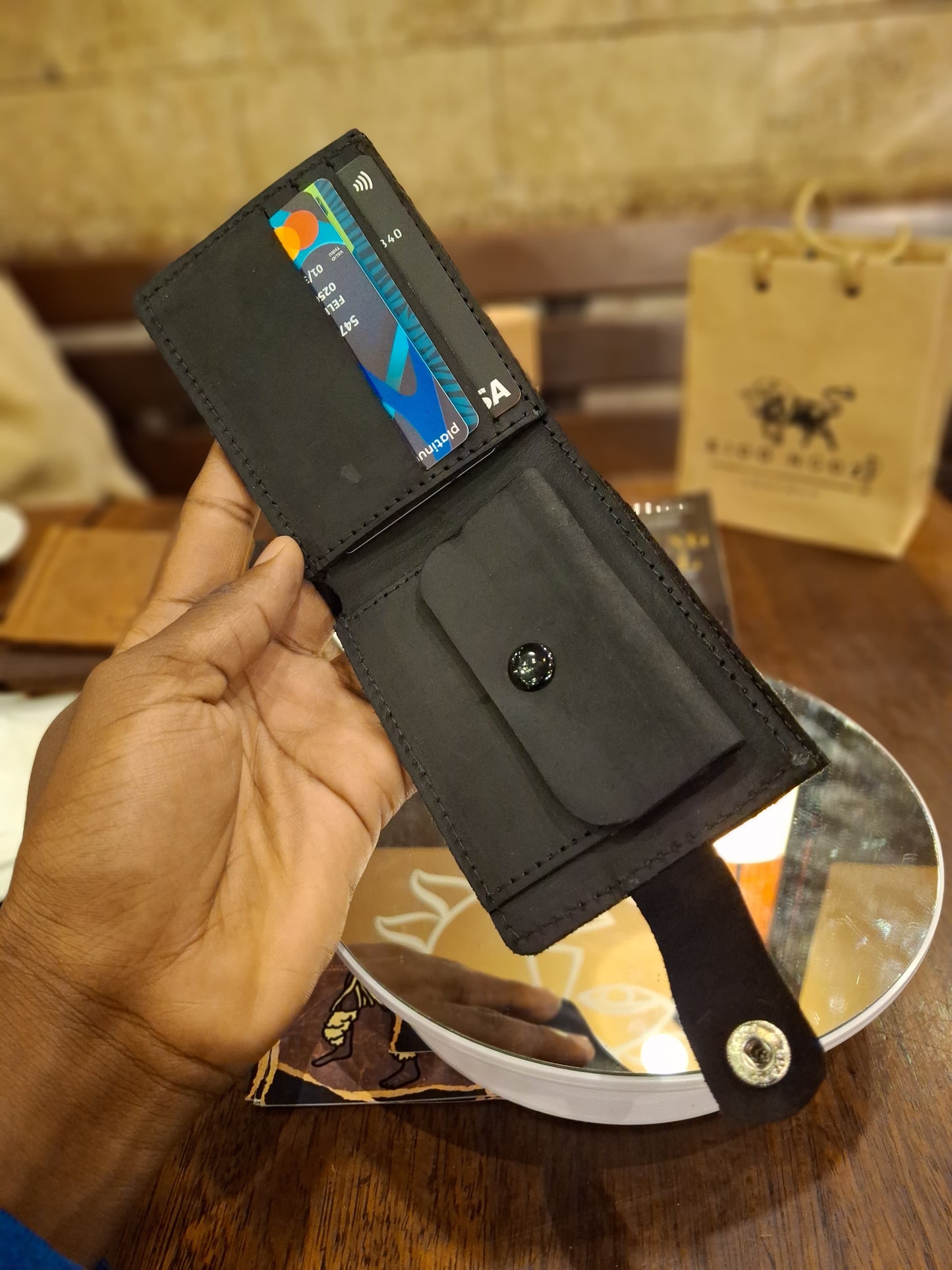 Kioo Ngozi Leather Bifold Wallets