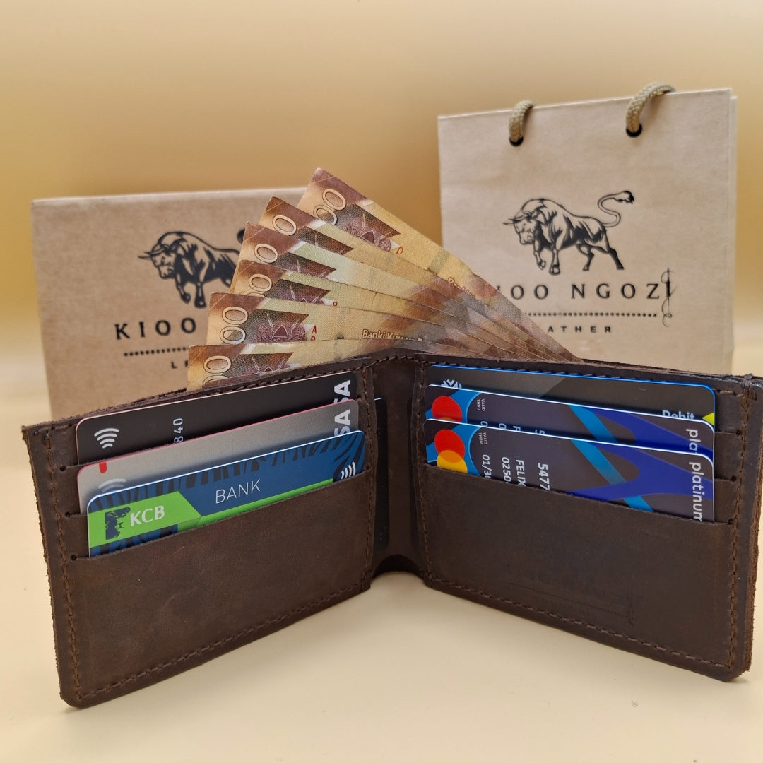 Kioo Ngozi Leather Bifold Wallets