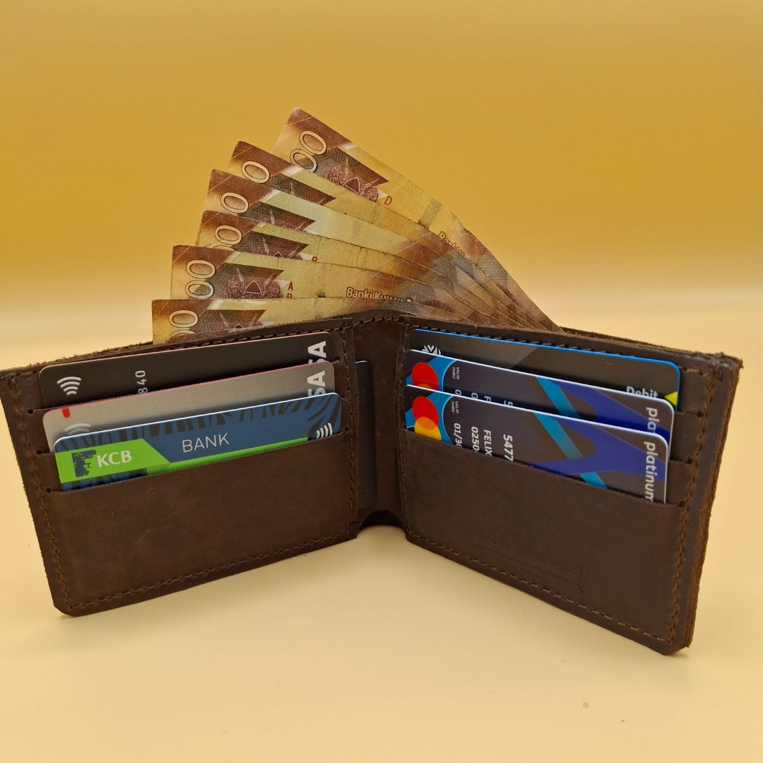 Kioo Ngozi Leather Bifold Wallets