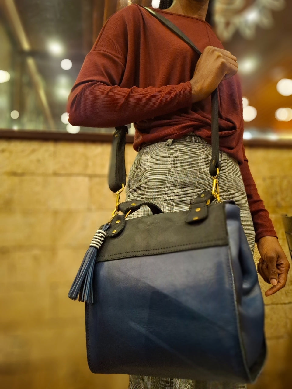 Malkia Triluxe 3-in-1 Leather Handbag π