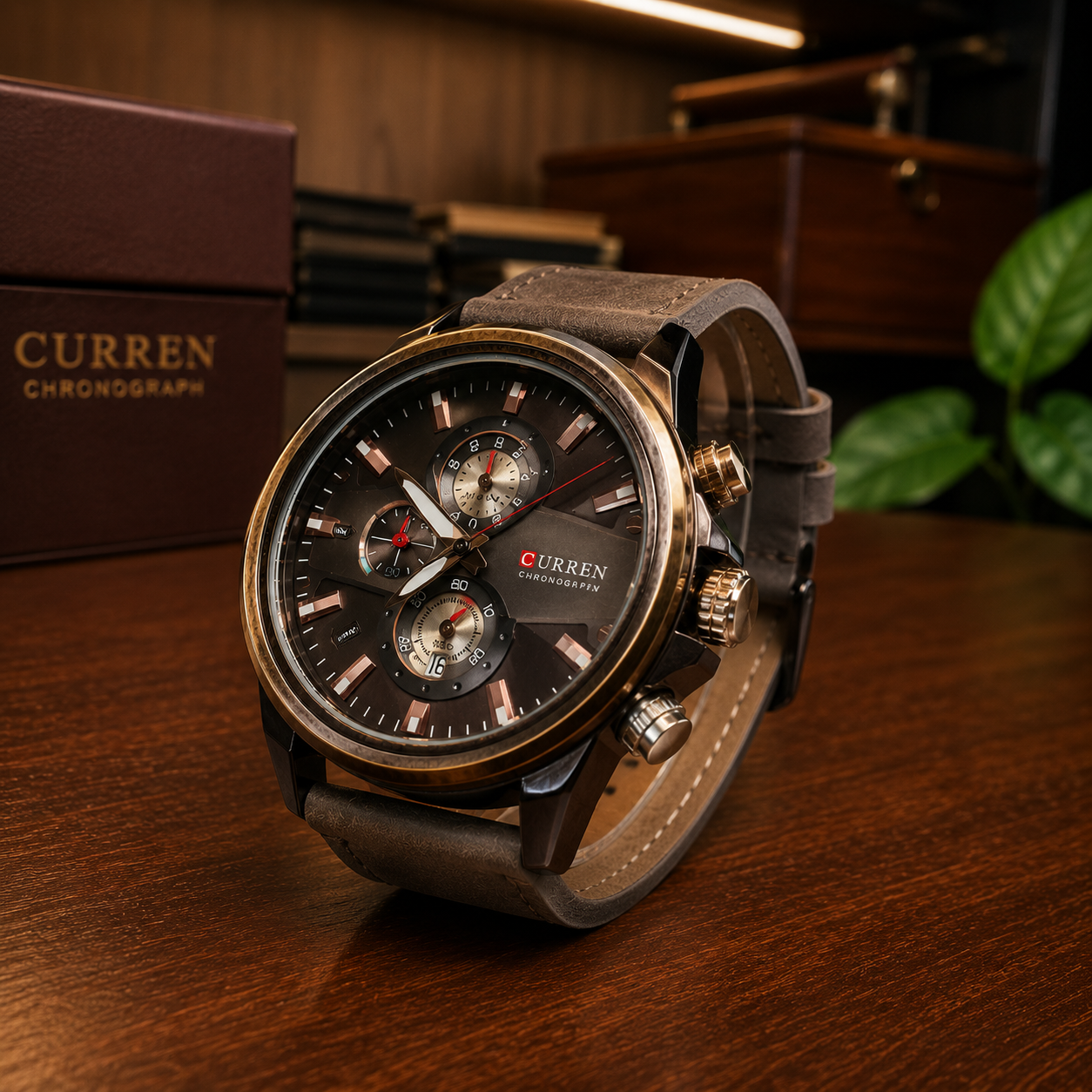 The Kiongozi Executive Chronograph Premium Leather Edition