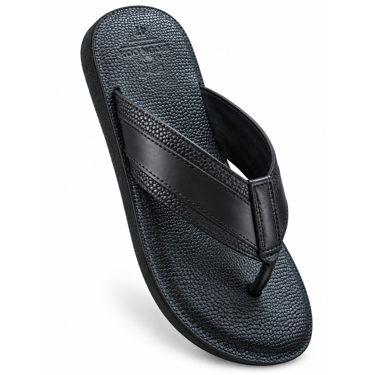 HESHIMA Classic Textured Leather Sandal