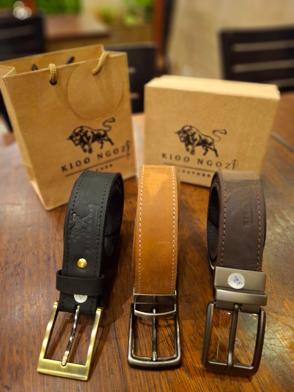 Kioo Ngozi Leather Full Grain Leather Belts