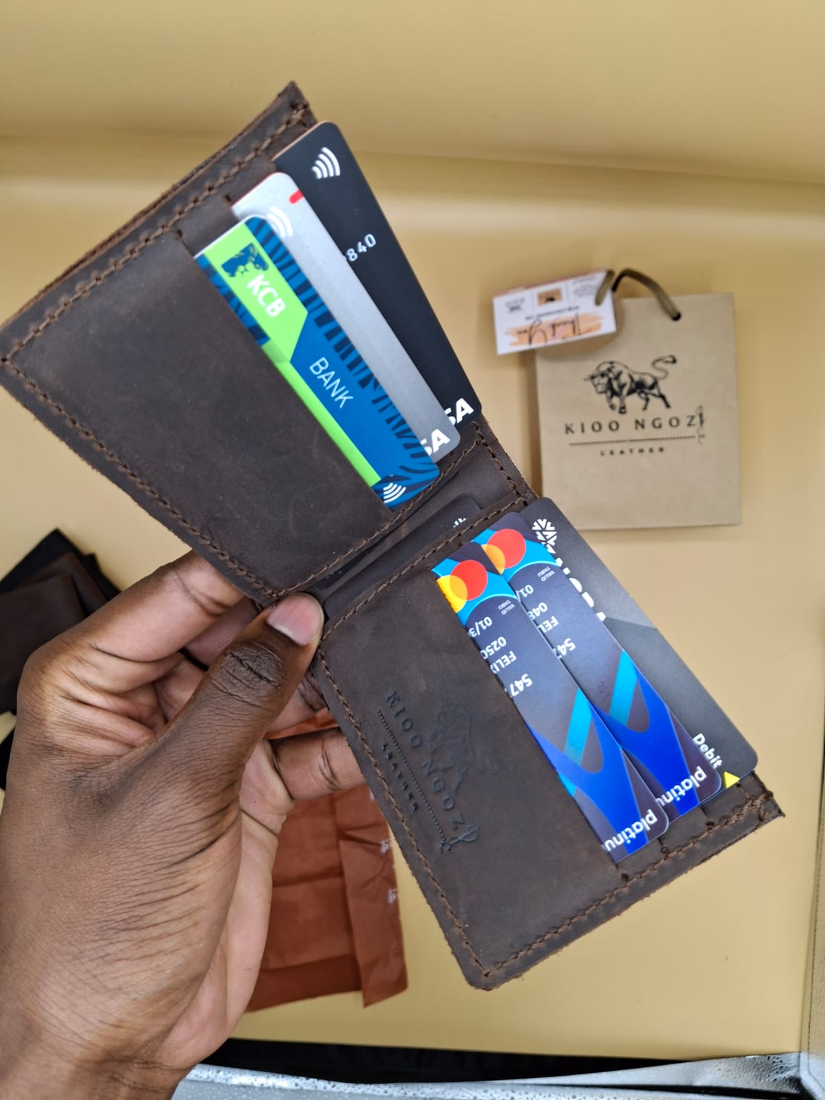 Kioo Ngozi Leather Bifold Wallets