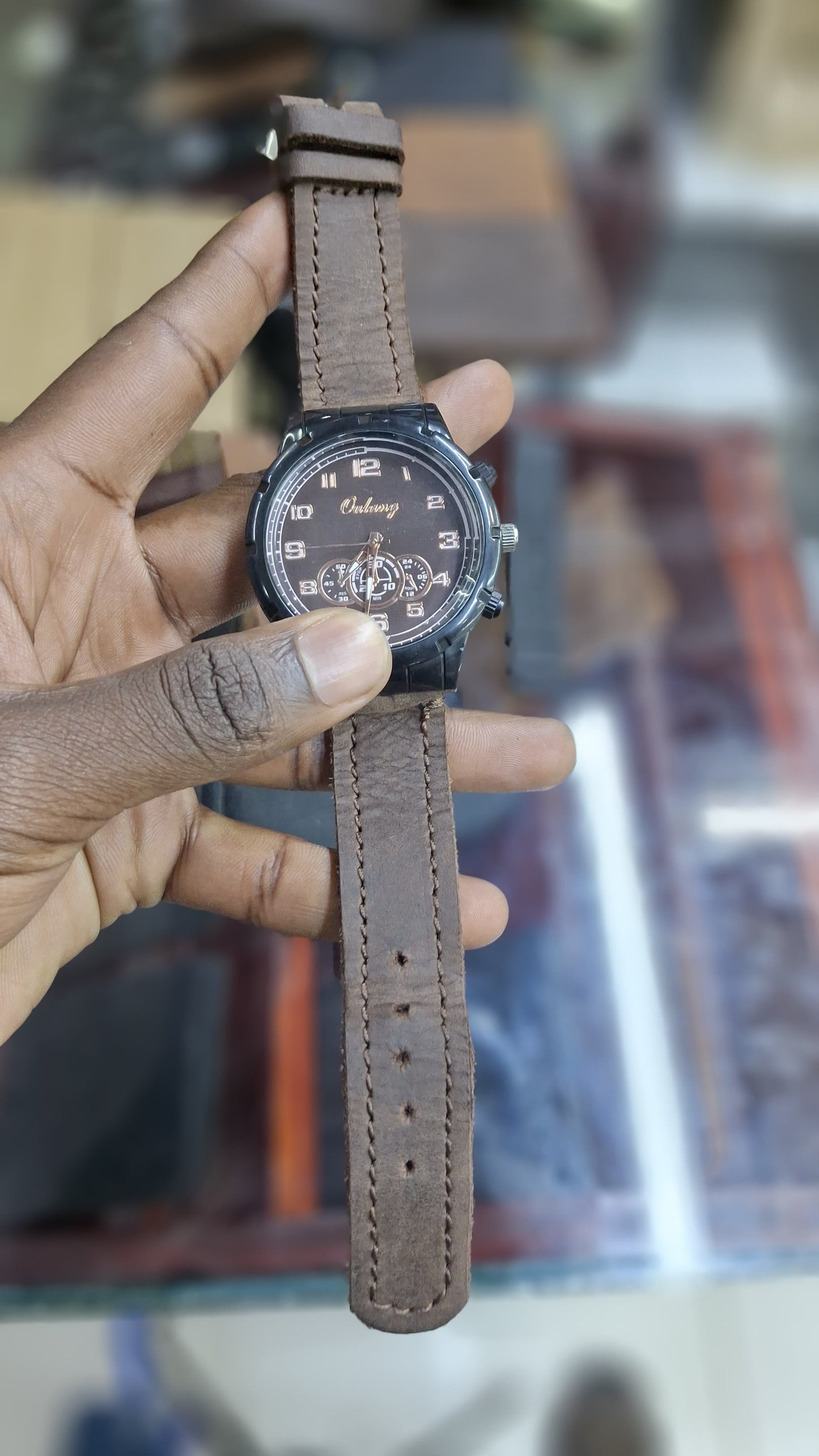 Kioo Ngozi Full Grain Leather Watch Strap.