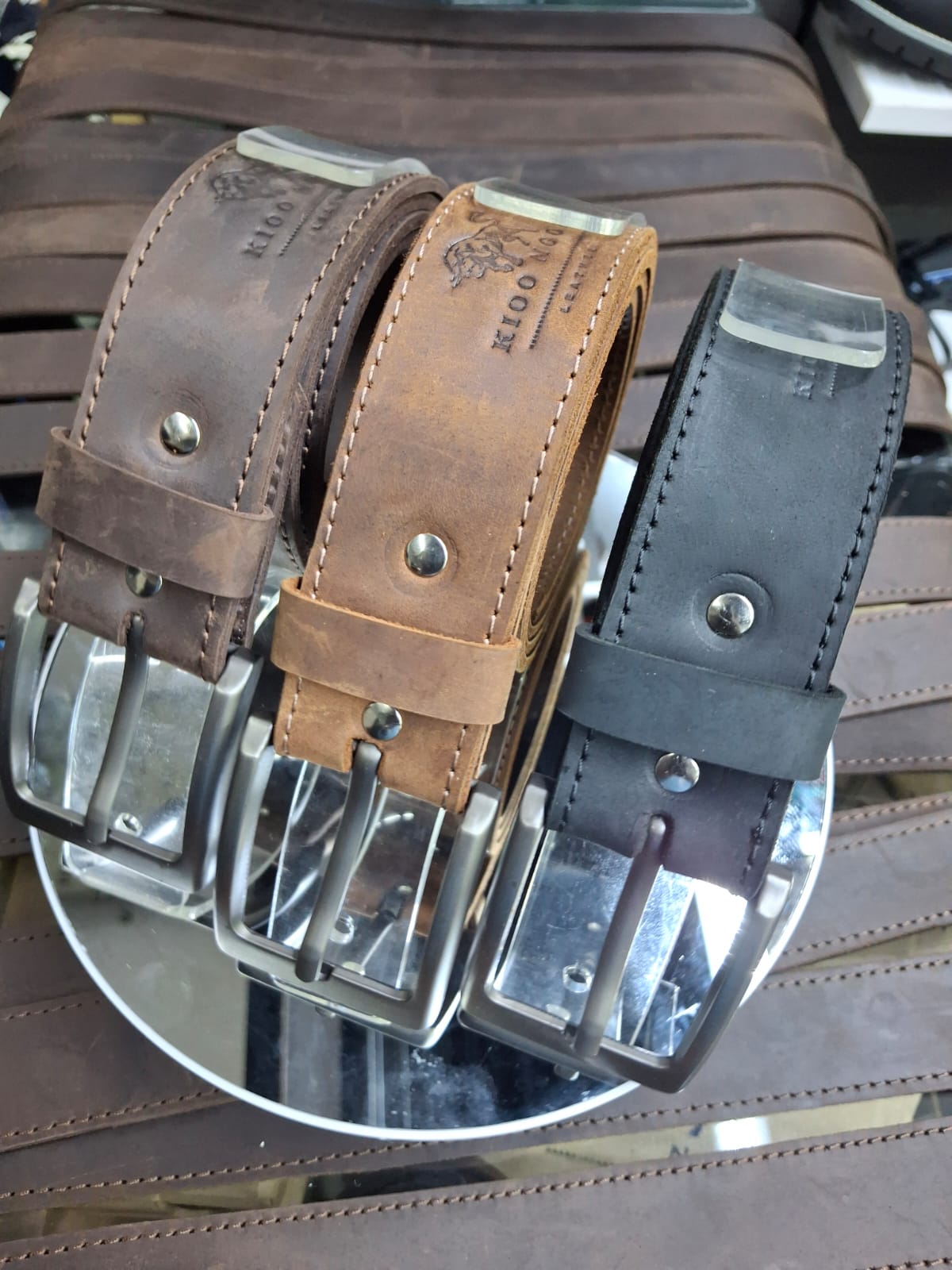 Kioo Ngozi Leather Full Grain Leather Belts