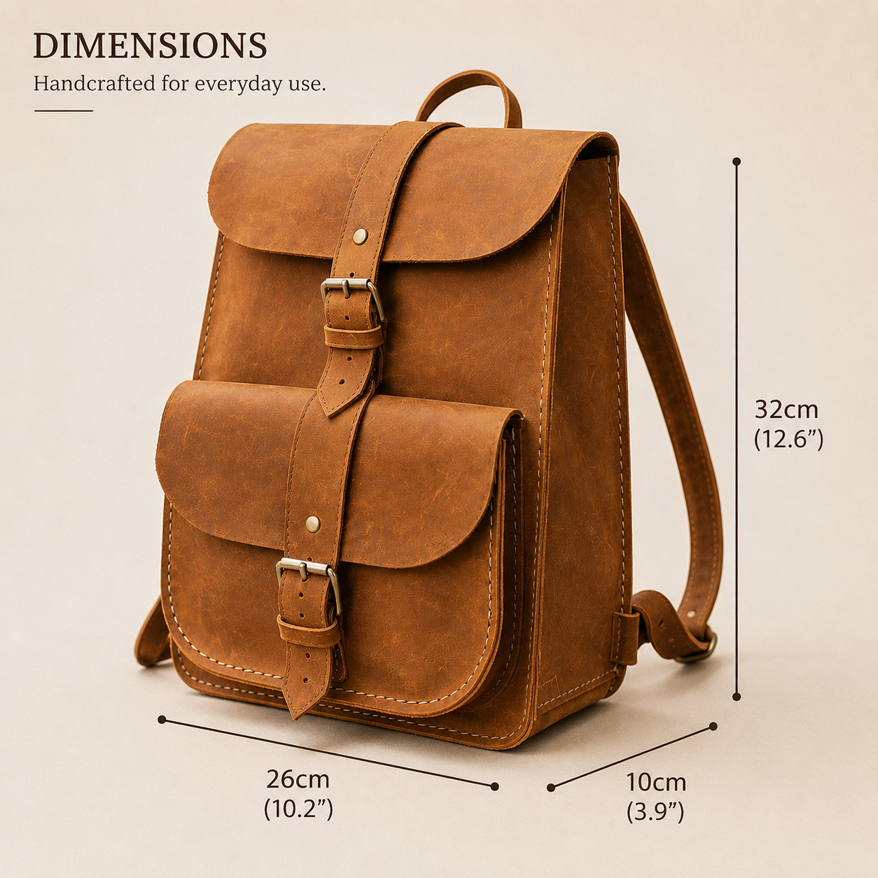 SAFIRI The Heritage Leather Backpack