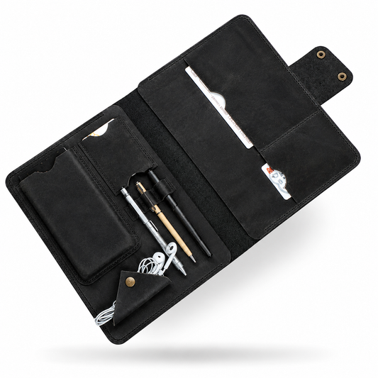 MWANDISHI The Heritage Leather Organizer Folio