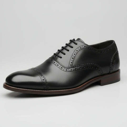 Kioo Ngozi Leather – The Kiongozi Cap-Toe Oxford Brogues (Top Grain Leather Edition)