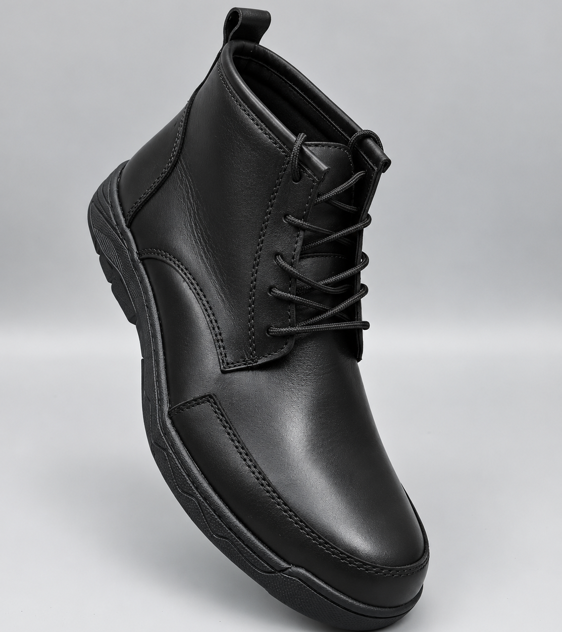 Kioo Ngozi Leather Top Grain Leather Chukka Boots – Black / Brown