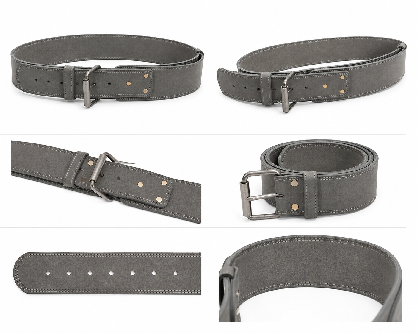 NGUVU Full Grain Leather Weightlifting Belt