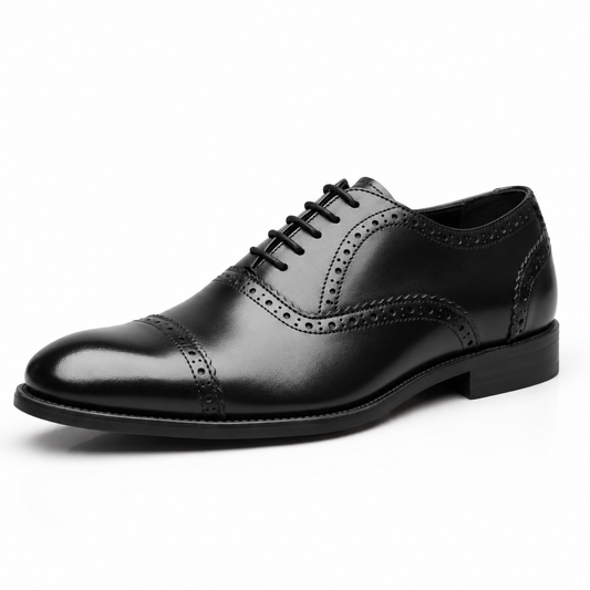 The Afisa Cap-Toe- Timber sole Brogue — Precision. Authority. Control.