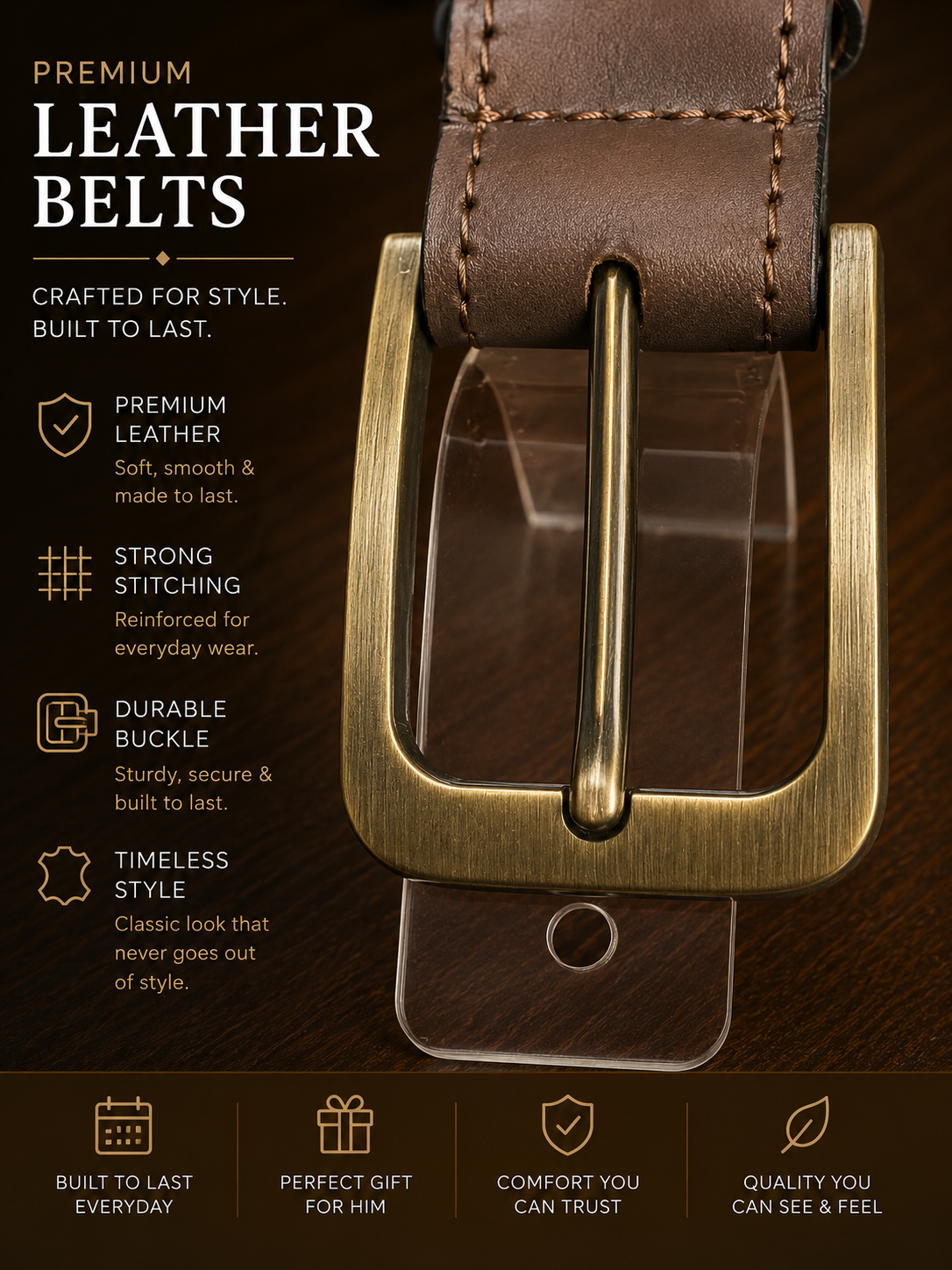The Fahali Classic Leather Belt — Everyday Edition