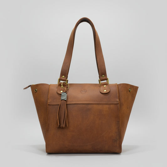 Kioo Ngozi Leather – The Malkia Triluxe Tote Bag (Full-Grain Leather Edition)