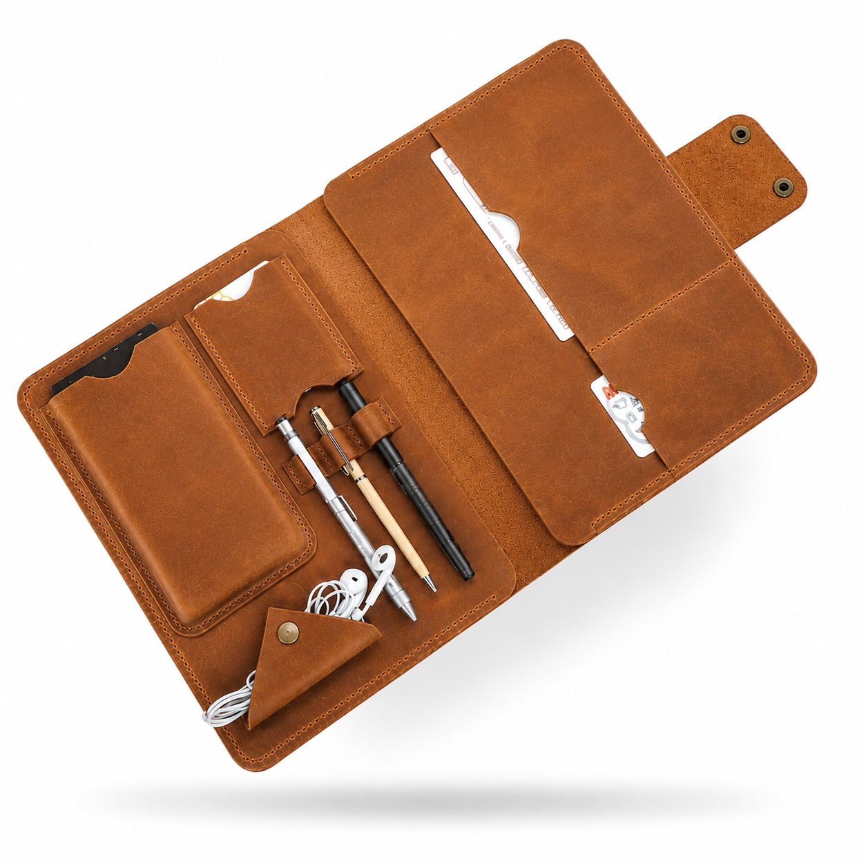 MWANDISHI The Heritage Leather Organizer Folio