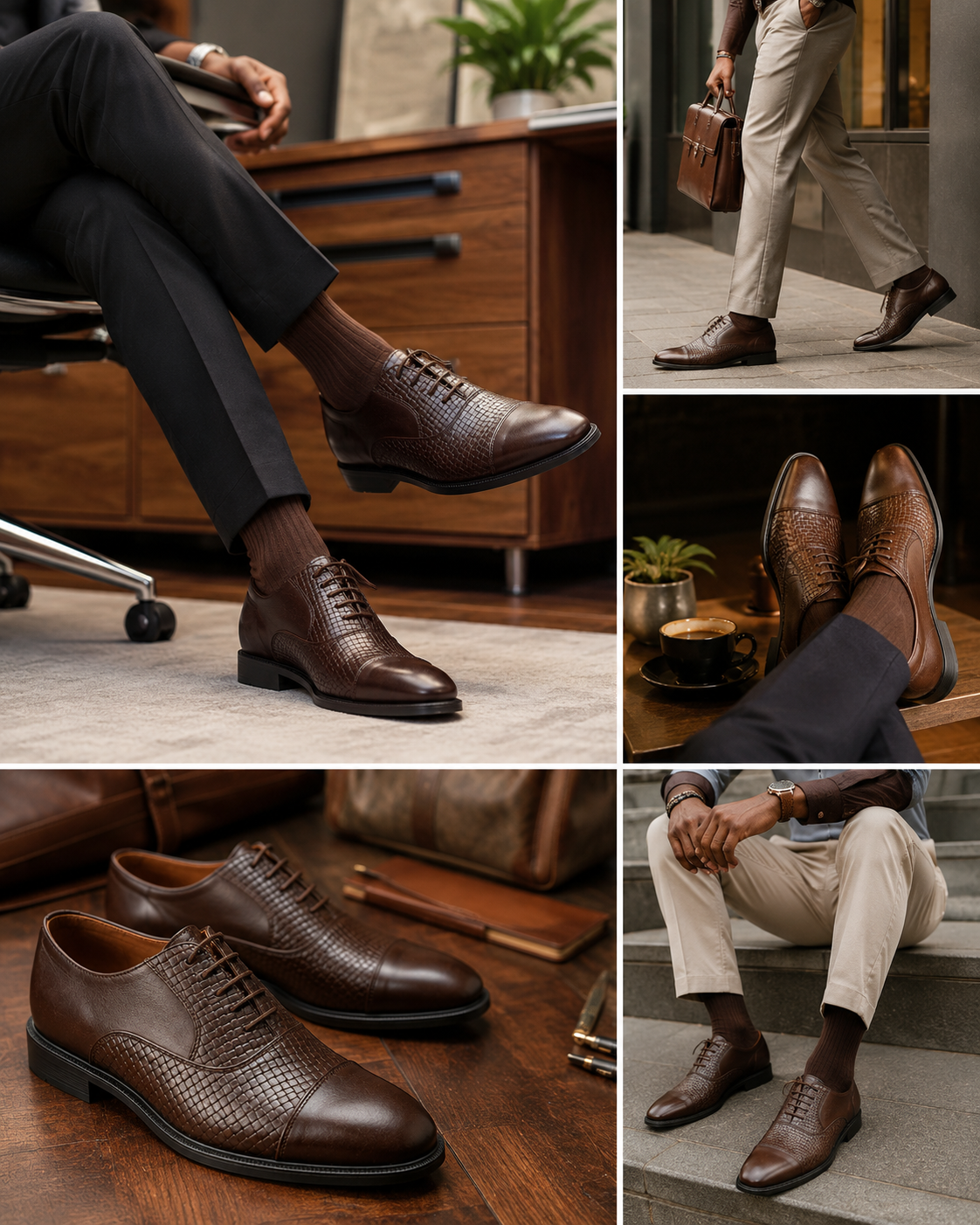 The Baraka Noir Oxford — Woven Prestige Edition