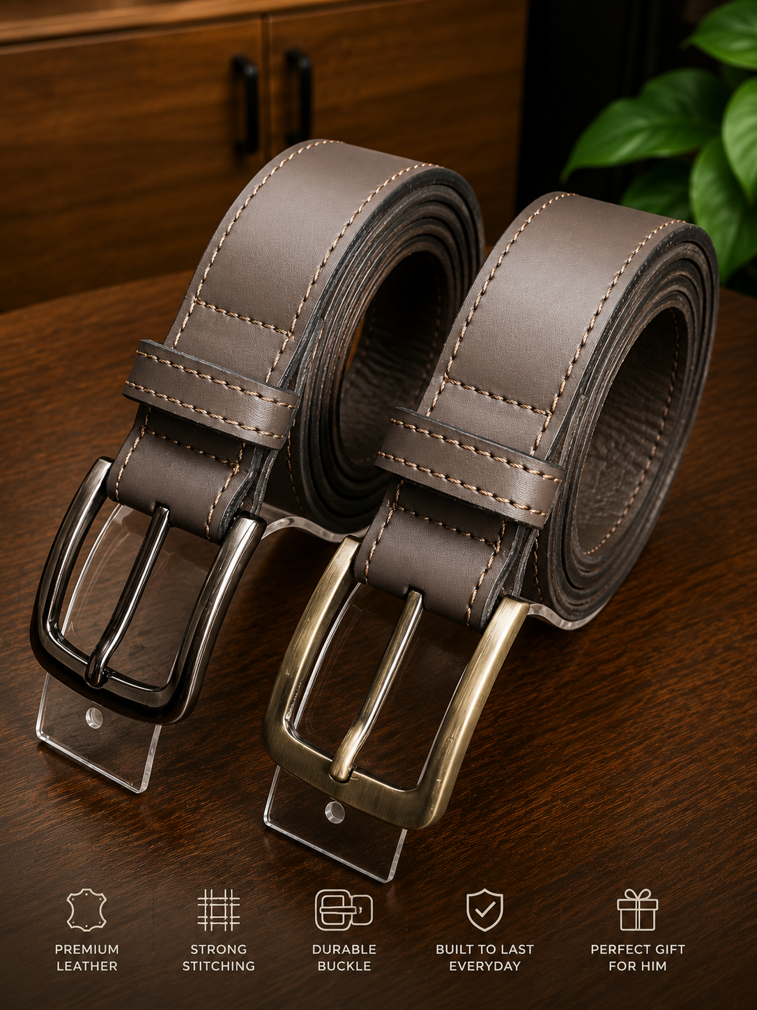 The Fahali Classic Leather Belt — Everyday Edition