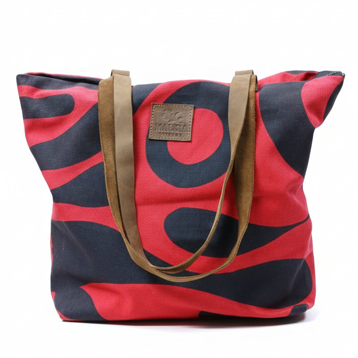 MALKIA SWIRL The Statement Canvas Tote