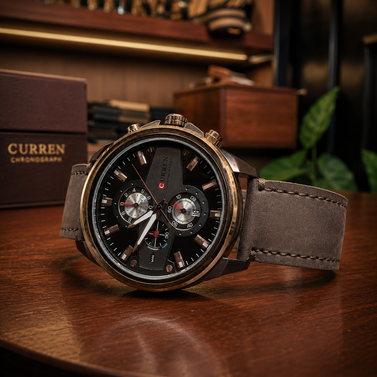 The Kiongozi Executive Chronograph Premium Leather Edition