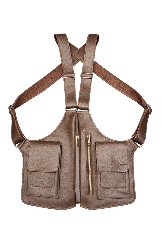 The Kamanda Utility Vest/ Wallet — Carry Power. Move Freely.