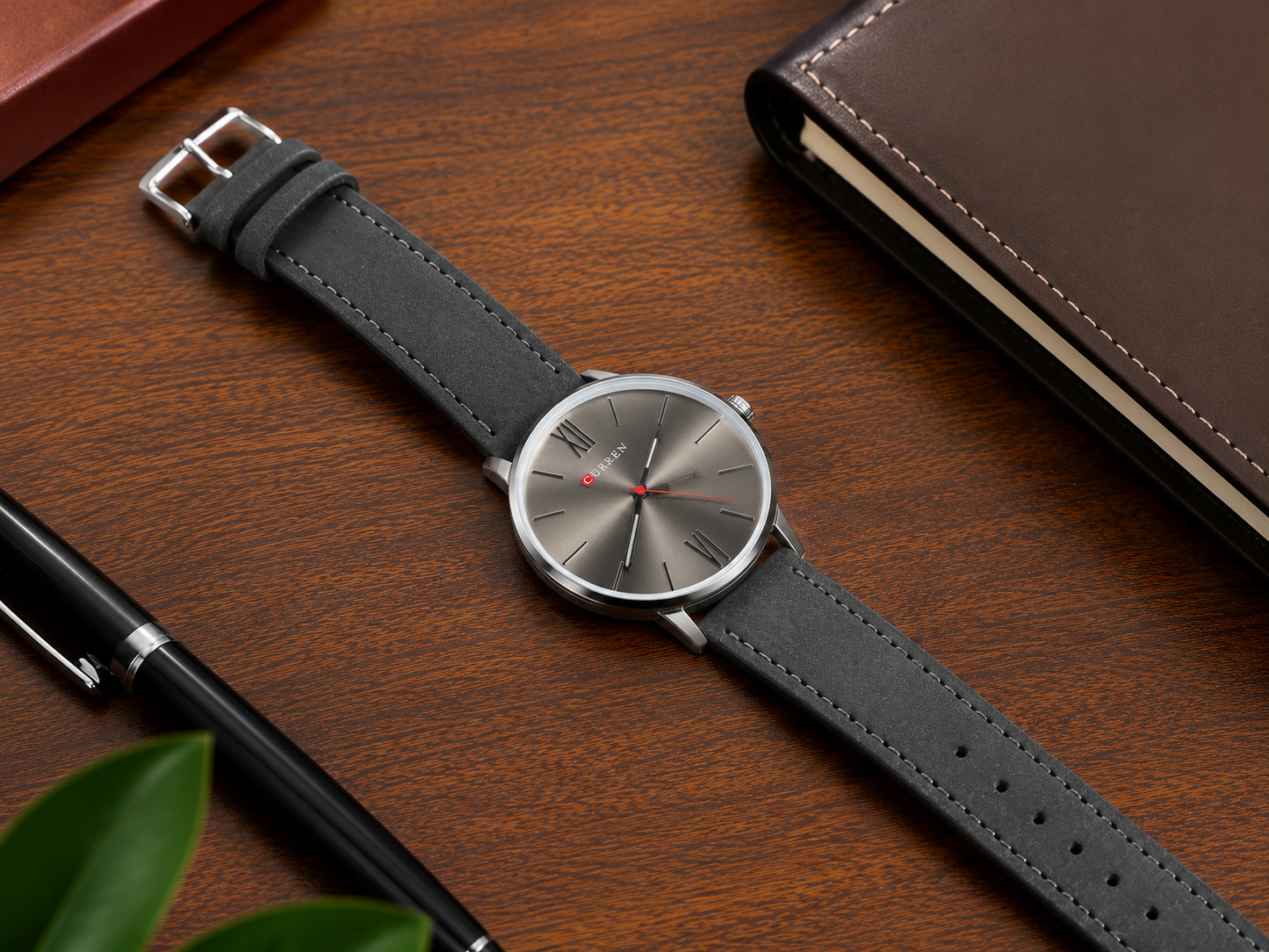 CURREN “MWENYEKITI SILVER” The Executive Minimalist Timepiece