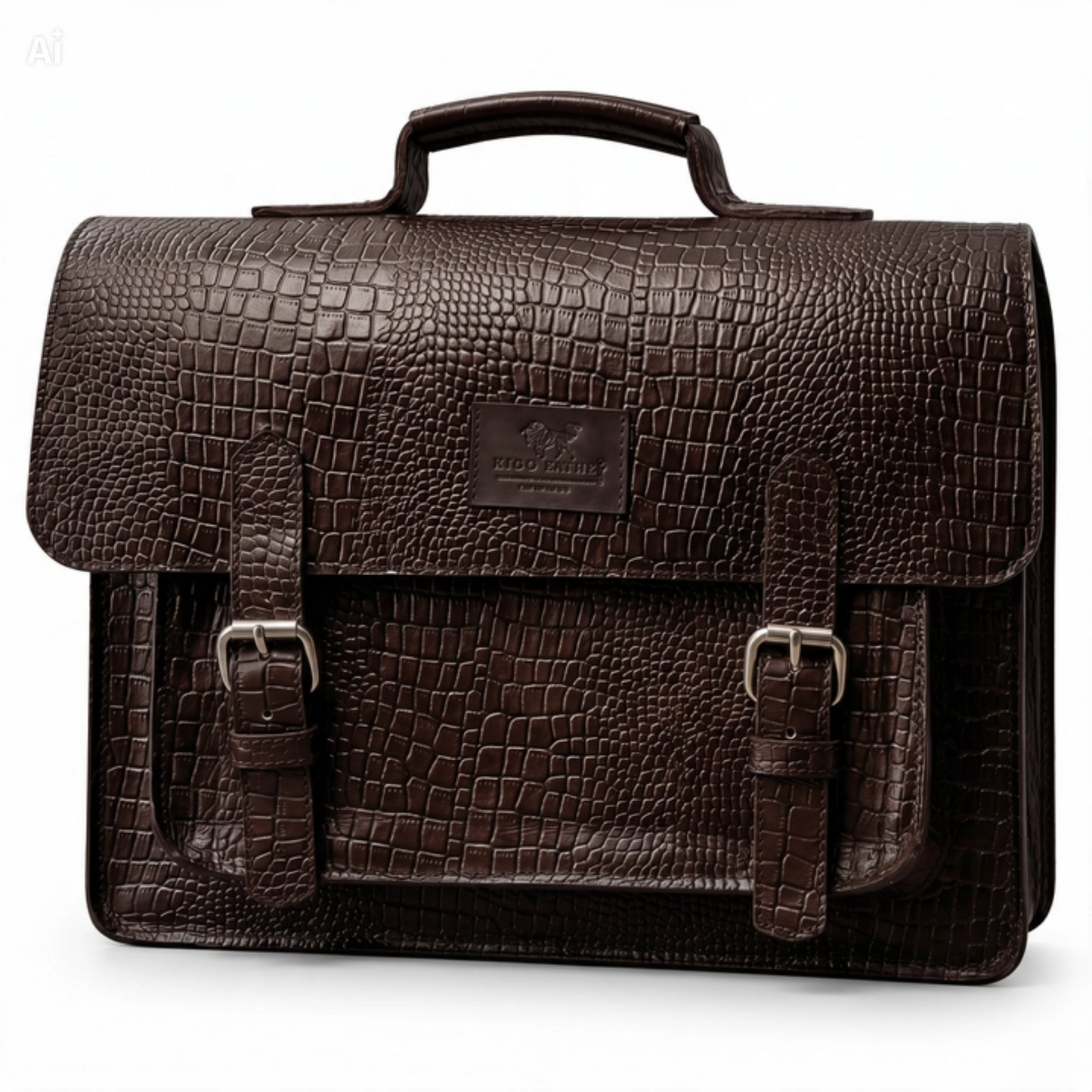 The Balozi Croc Executive Briefcase — Command Respect. Carry Power.