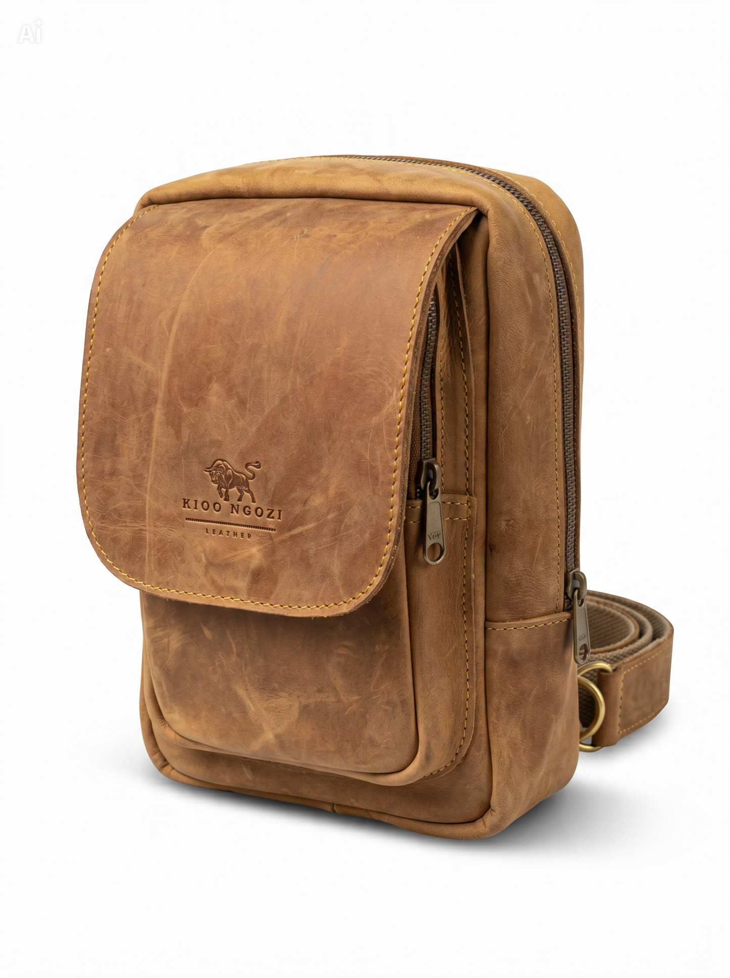 MJASIRI The Heritage Leather Crossbody Bag