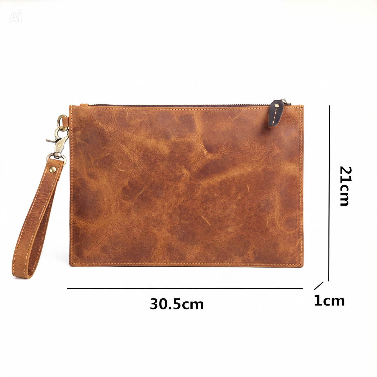 HIFADHI The Heritage Leather Portfolio Clutch