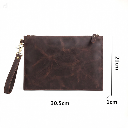 HIFADHI The Heritage Leather Portfolio Clutch