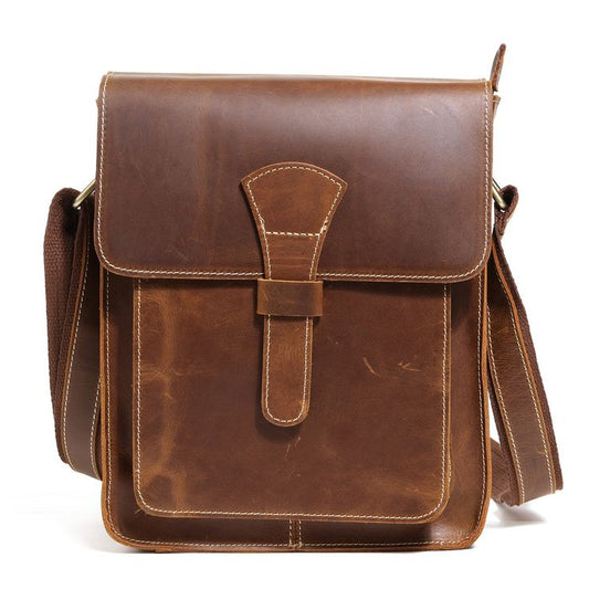 Mlinzi Crossbody Satchel – Full-Grain Leather Guardian of Style & Strength