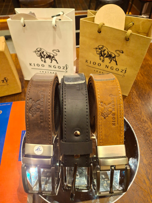 Kioo Ngozi Leather Full Grain Leather Belts