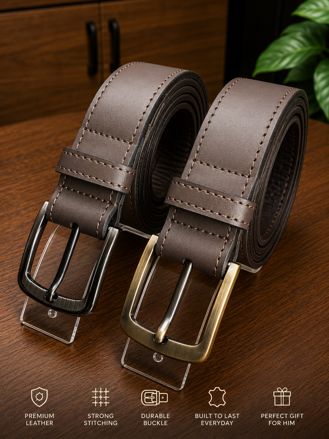 The Fahali Classic Leather Belt — Everyday Edition