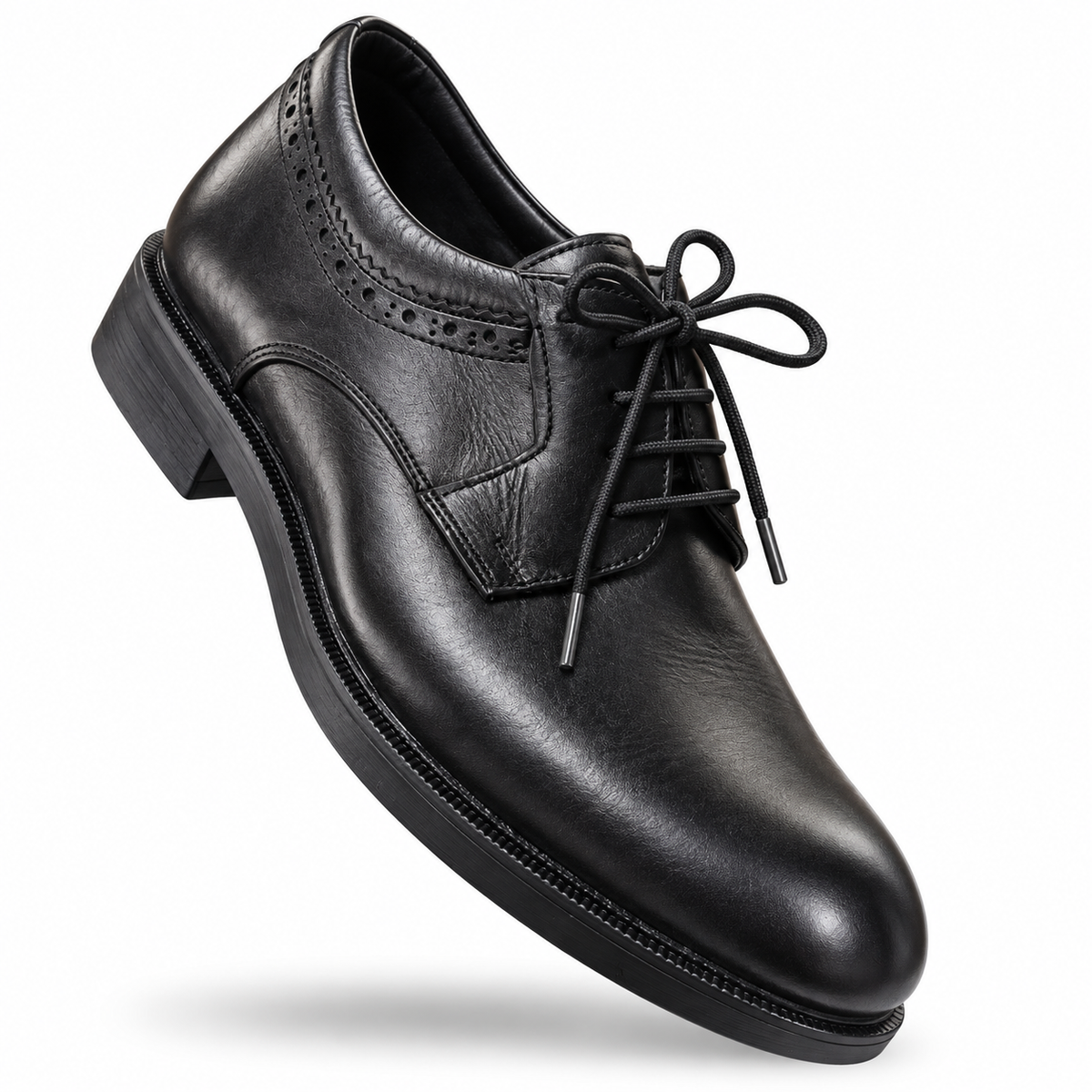 FAHARI Leather Wingtip Brogue Derby Shoes