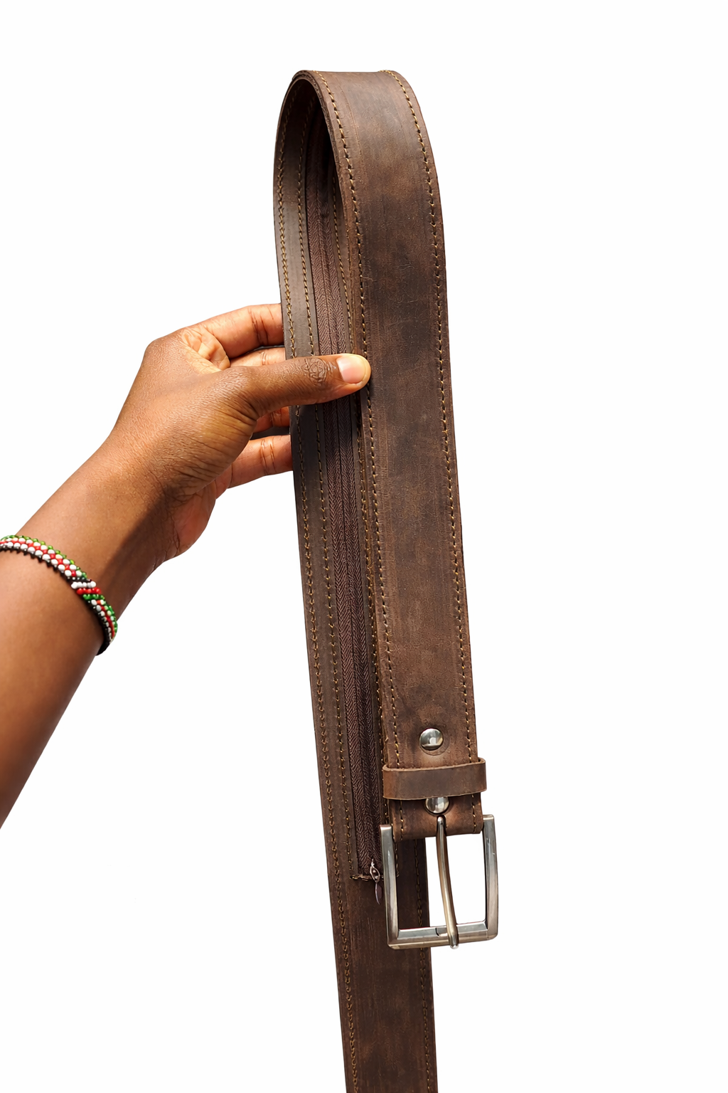 The Mlinzi Belt — Hidden Security. Everyday Style.