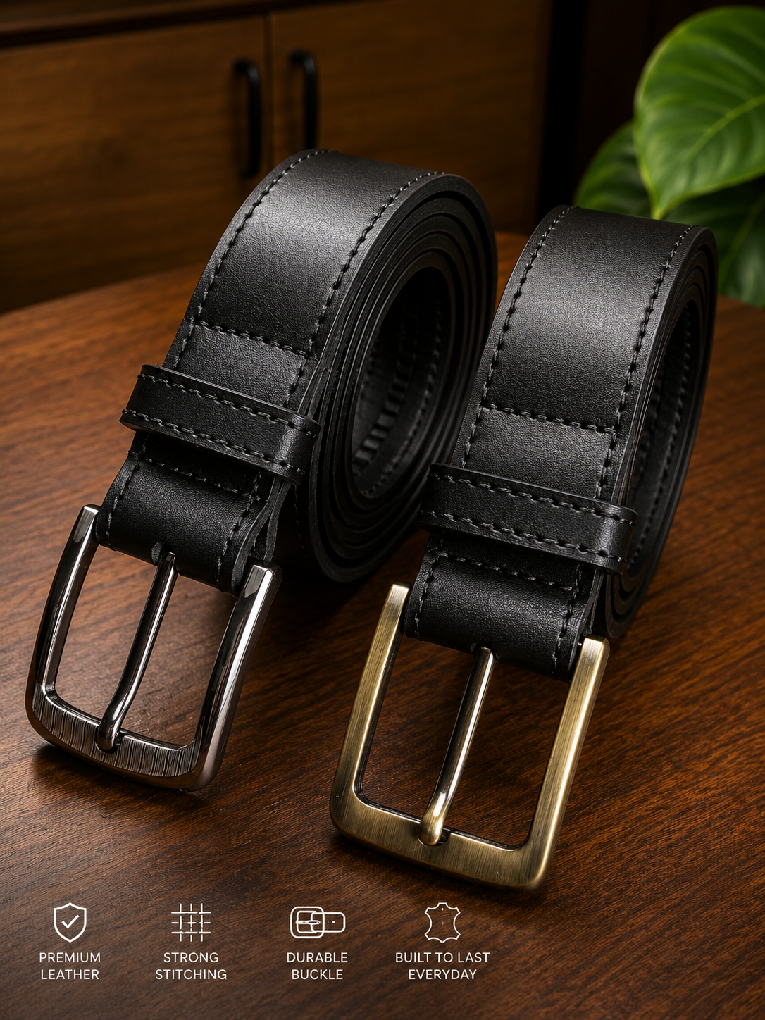 The Fahali Classic Leather Belt — Everyday Edition