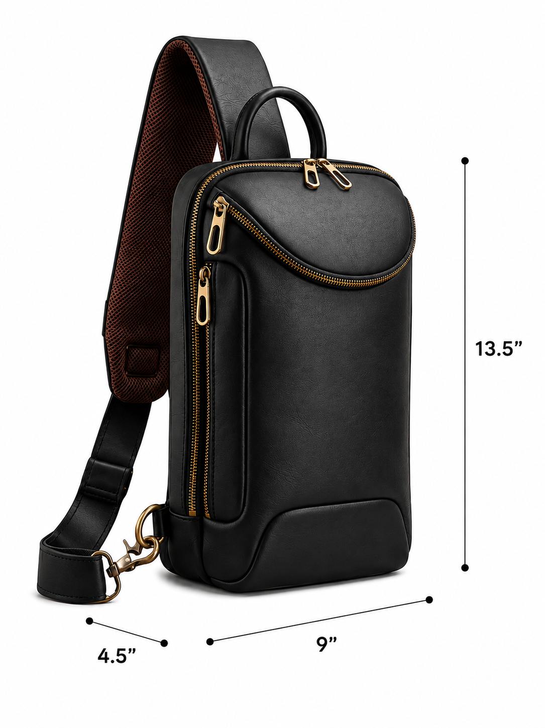 MSAFIRI The Executive Leather Chest Bag