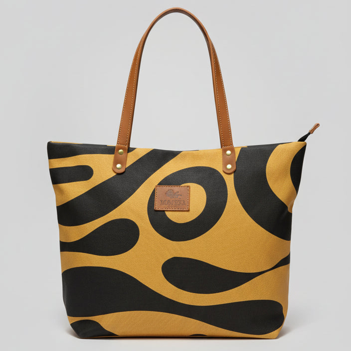 MALKIA SWIRL The Statement Canvas Tote