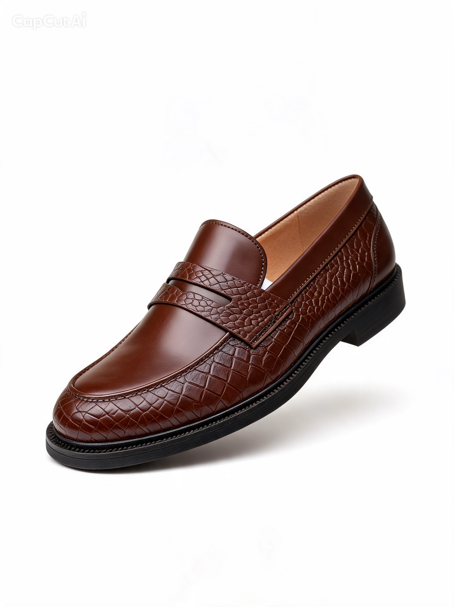 TAJI The Prestige Croc Leather Loafer