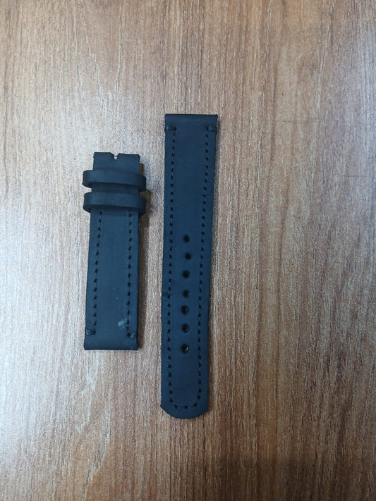 Handcrafted Full Grain Leather Watch Strap – Classic, Durable & Stylish Replacement Band (Black, Brown, Dark Brown Options)
