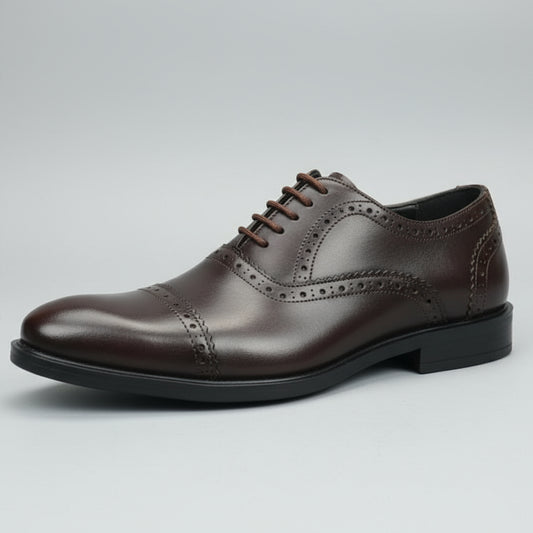 Kioo Ngozi Leather – The Kiongozi Cap-Toe Oxford Brogues (Top Grain Leather Edition)