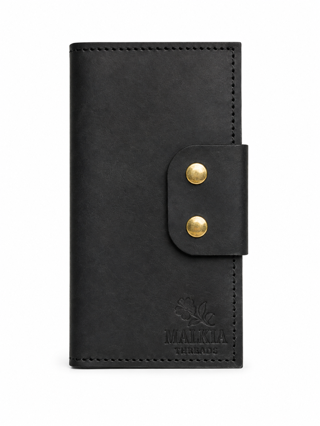 MALKIA The Full Grain Leather Long Wallet