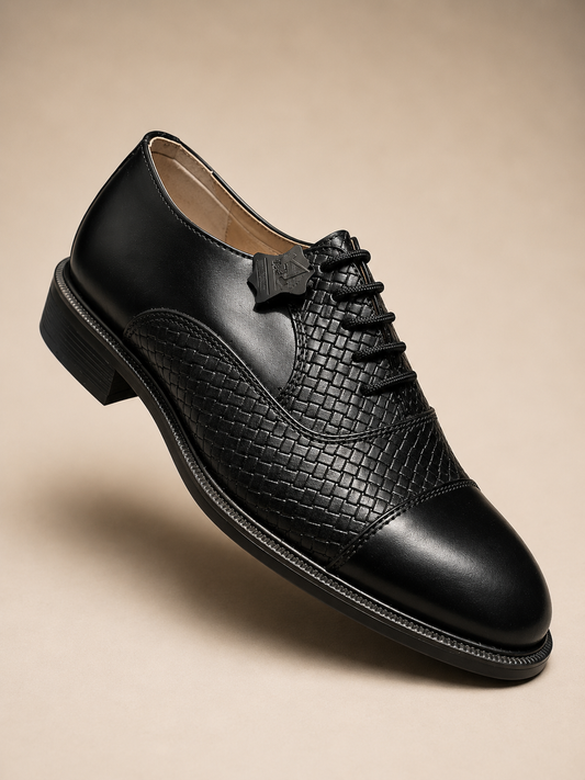 The Baraka Noir Oxford — Woven Prestige Edition